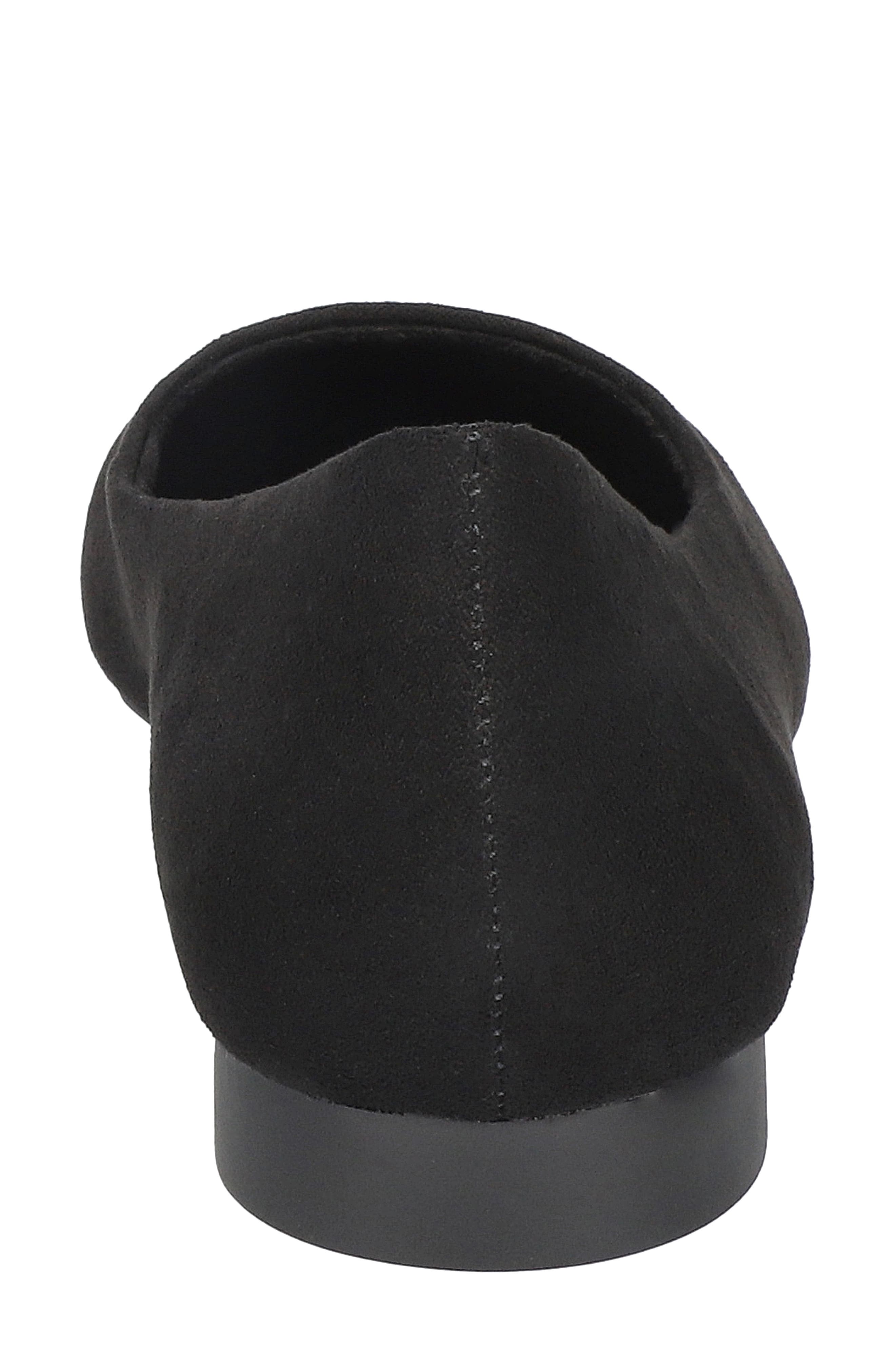 Bella Vita Mireya Pointed Toe Flat, Alternate, color, Black Suede
