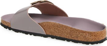 Madrid Hammered Big Buckle Slide Sandal