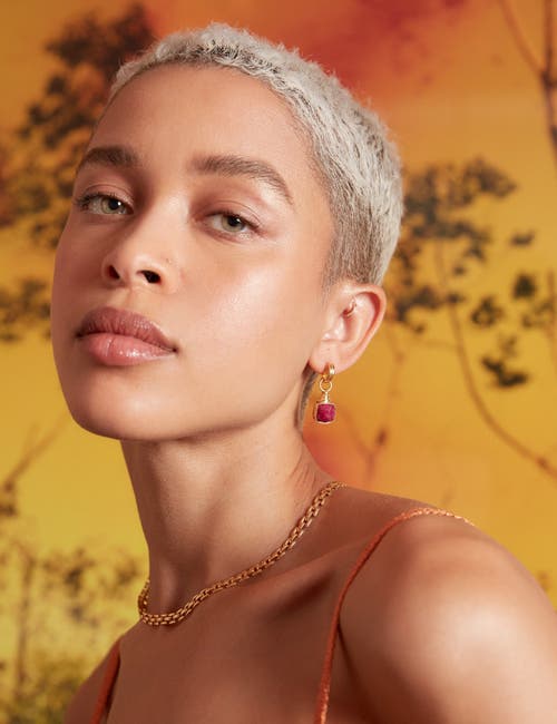 Ottoman Hands Eleanor Stud Earrings In Gold