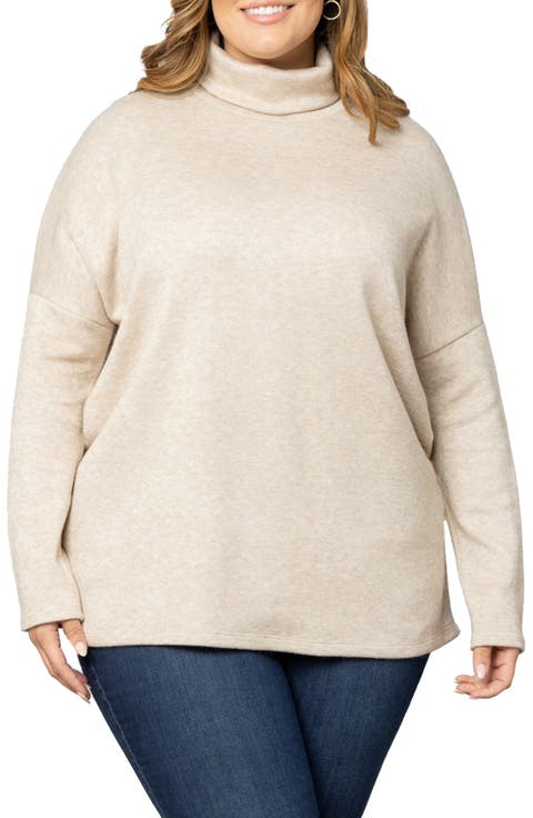 Paris Turtleneck Tunic Sweater (Plus Size)