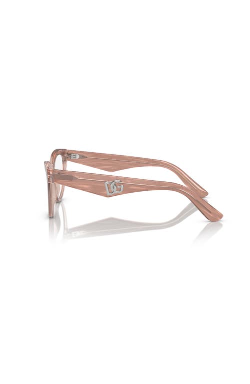 Dolce & Gabbana Women's Butterfly Eyeglasses, Dg3372 52 In Brown