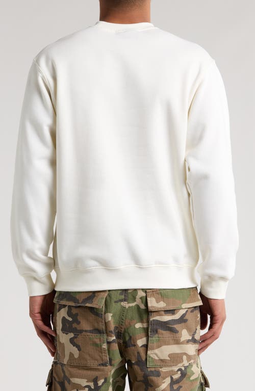 Vans Spray On Loose Fit Crewneck Sweatshirt In White