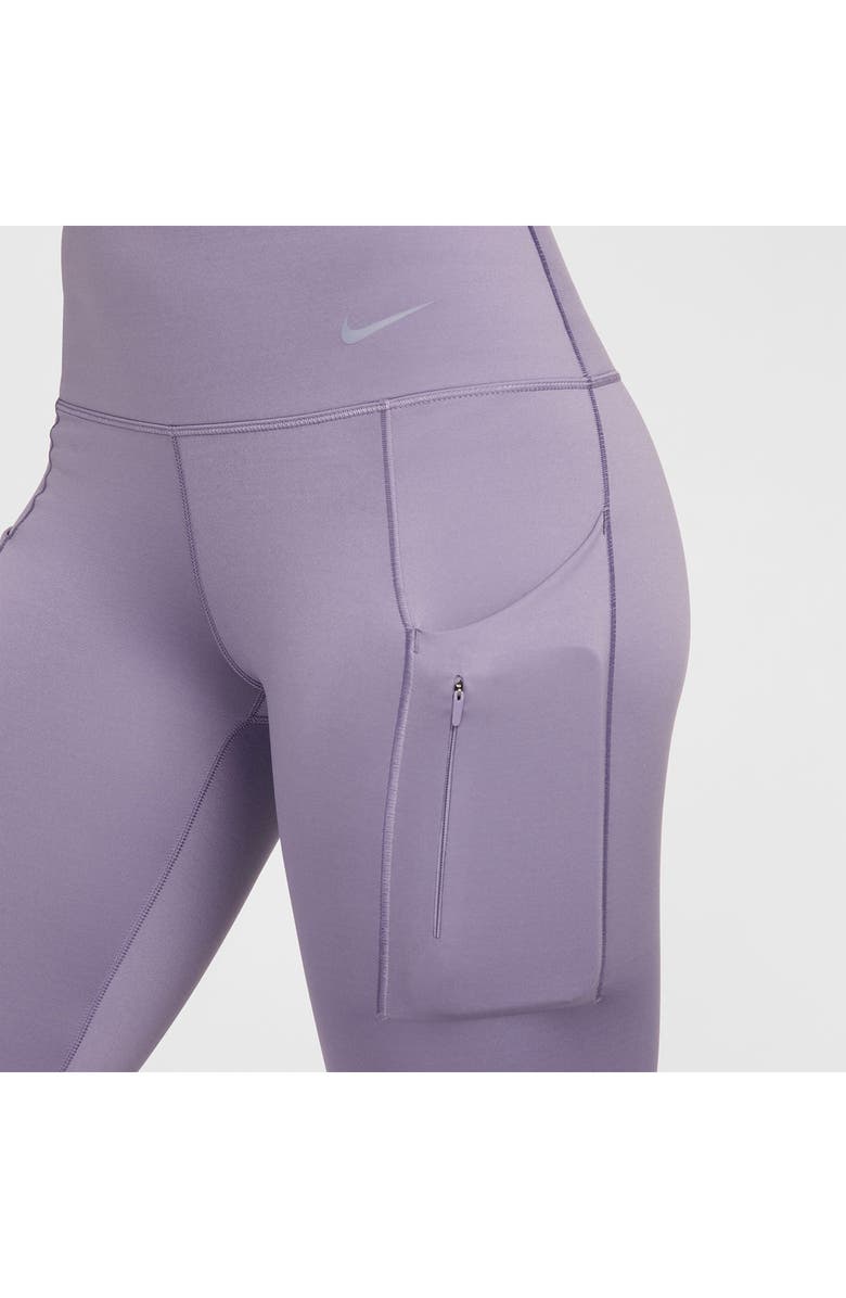 Nike Dri-FIT Go Firm Support High Waist Crop Leggings, Alternate, color, Daybreak/ Black