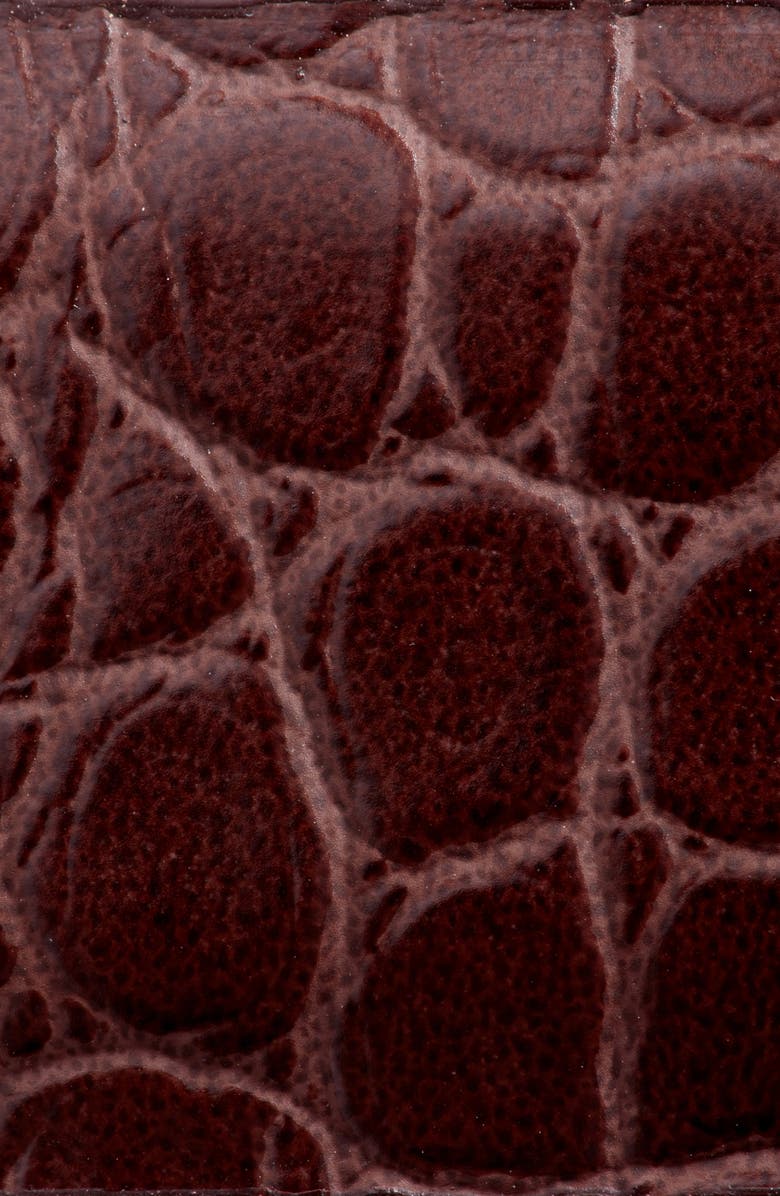 Something Navy Croc Embossed Faux Leather Belt, Alternate, color,