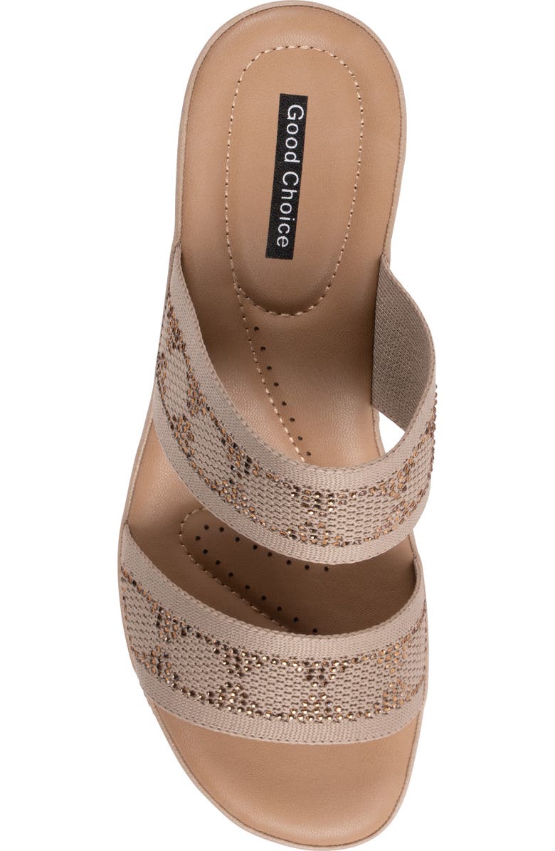 GOOD CHOICE NEW YORK Maycee Wedge Sandal, Alternate, color, Nude