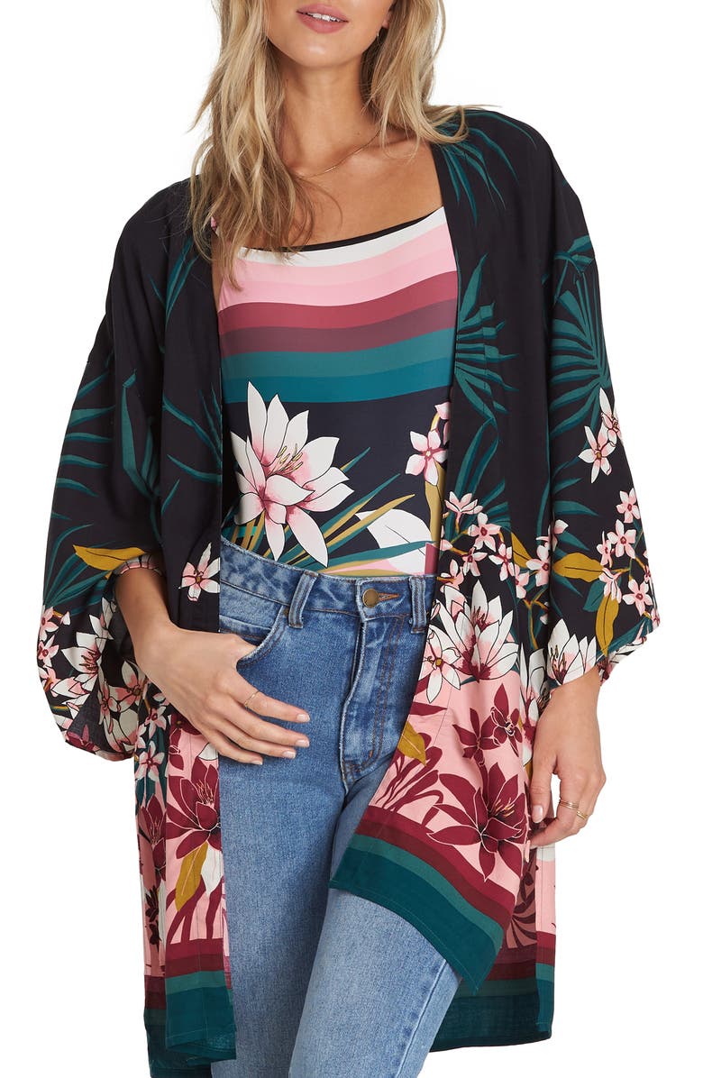 Billabong Paradise Palms Duster, Main, color, Black