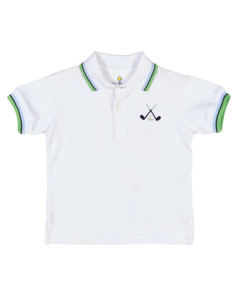Knit Polo With Golf Clubs (Toddler, Little Kid)