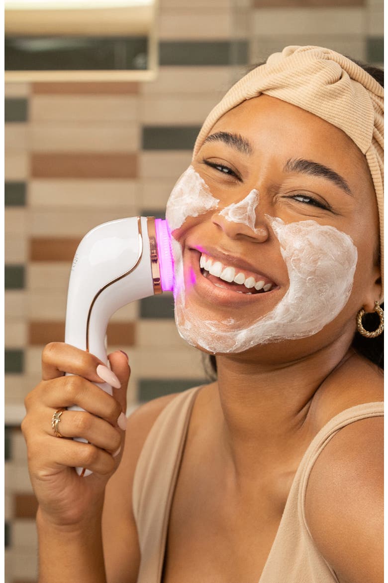 Lux Sonique LED Sonic Cleansing Device, Alternate, color, WHITE