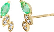 Bony Levy El Mar Diamond & Emerald Stud Earrings