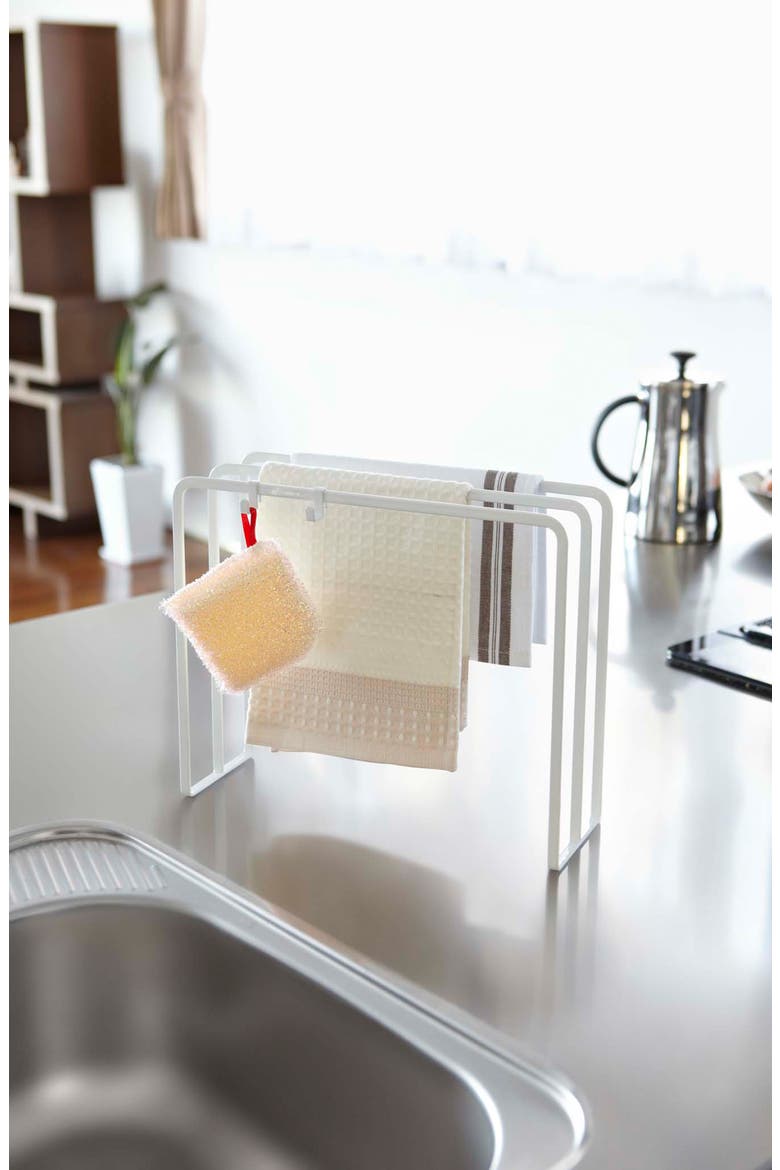 Dish Towel Hanger, Alternate, color, WHITE
