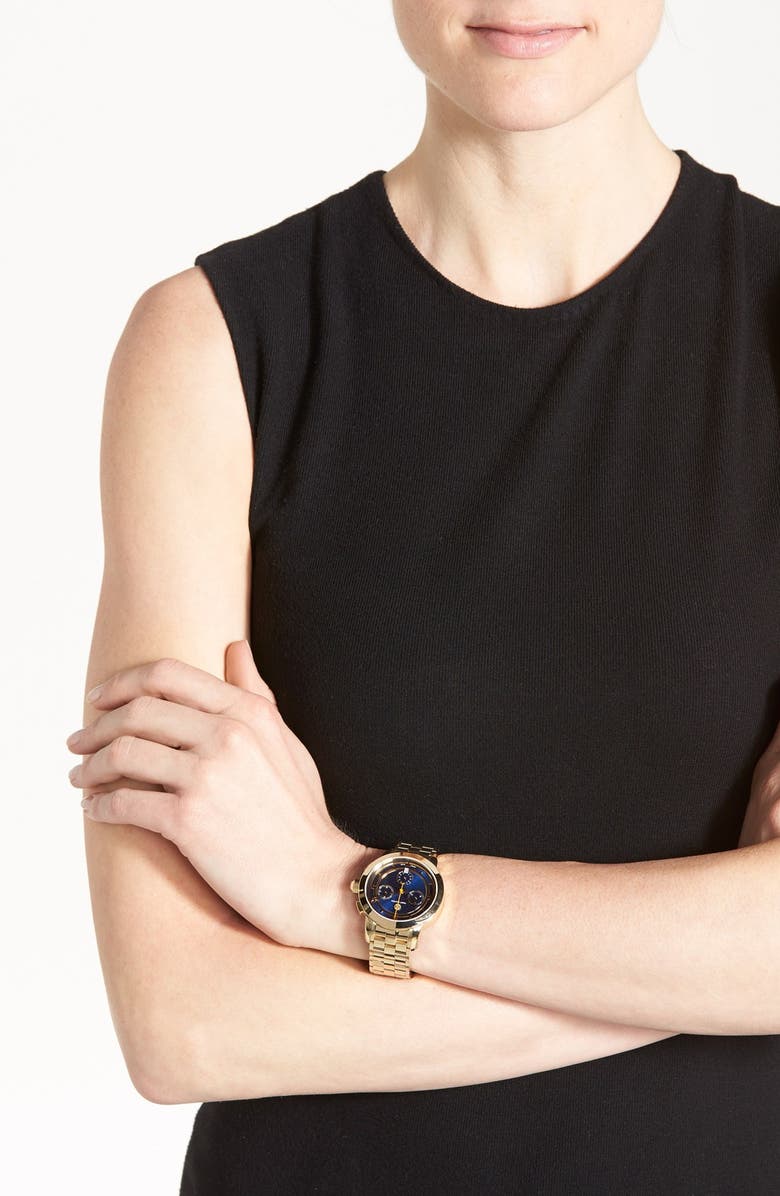 Tory Burch 'Tory' Chronograph Bracelet Watch, 37mm, Alternate, color, 