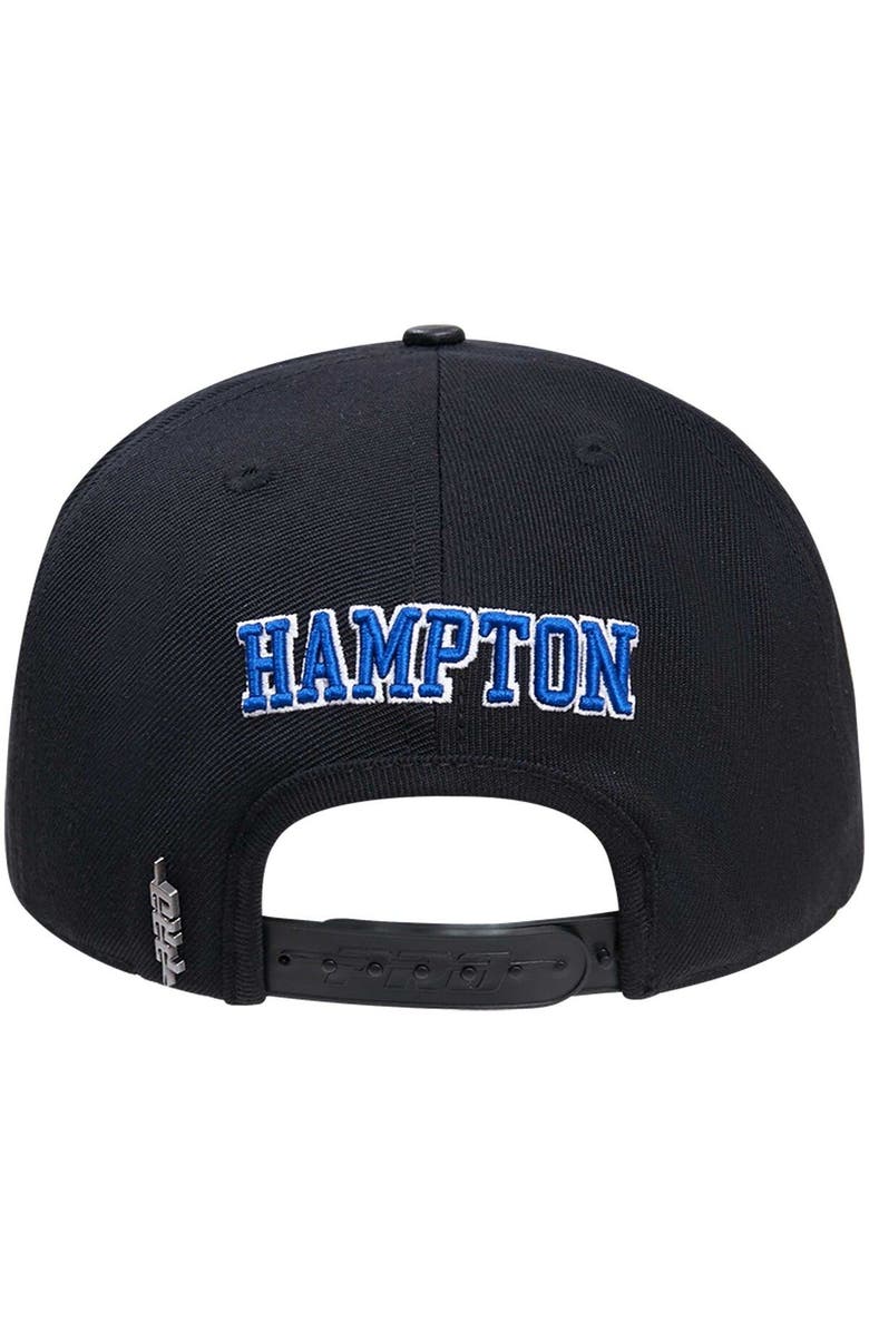 PRO STANDARD Men's Pro Standard Black Hampton Pirates Arch Over Logo Evergreen Snapback Hat, Alternate, color,