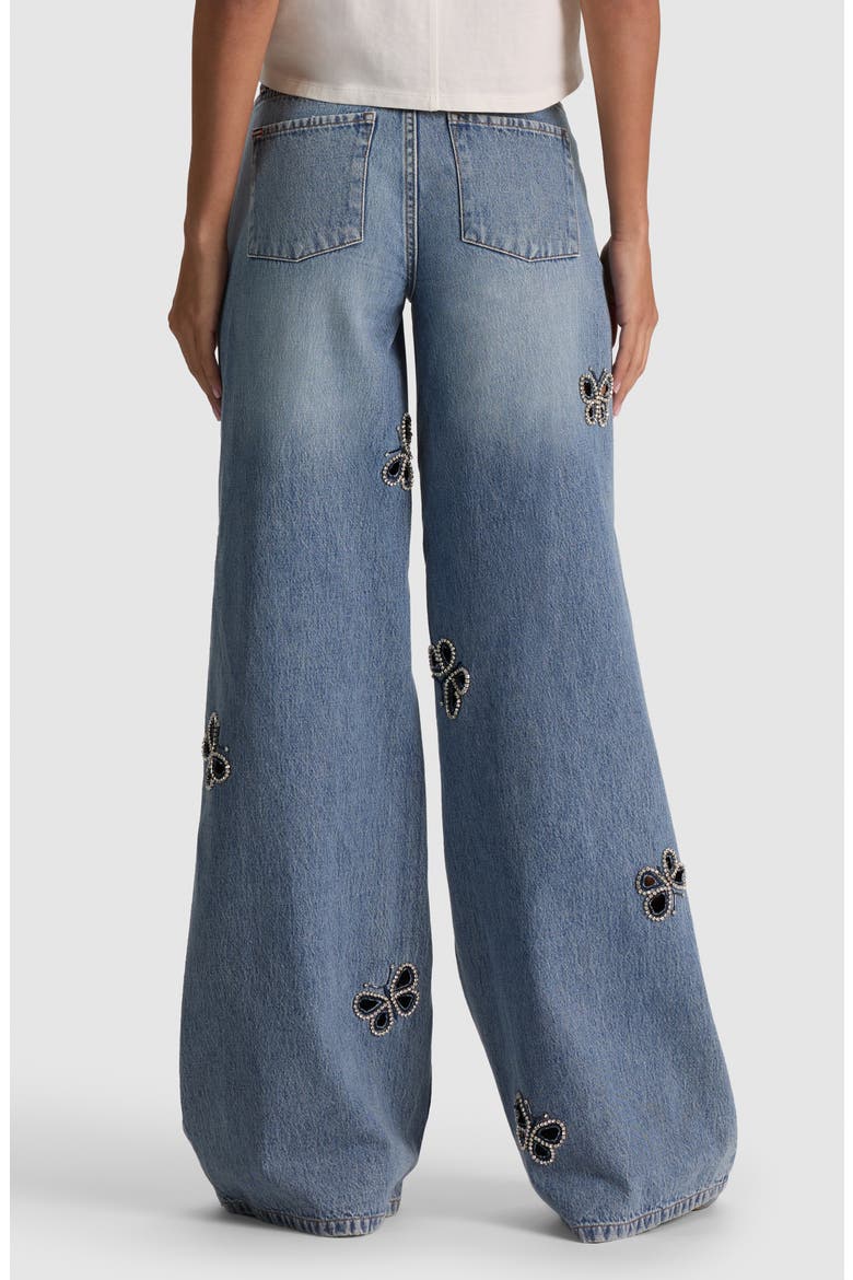 Amazing Embellished Wide Leg Jeans, Alternate, color, FIONA VINTAGE BLUE