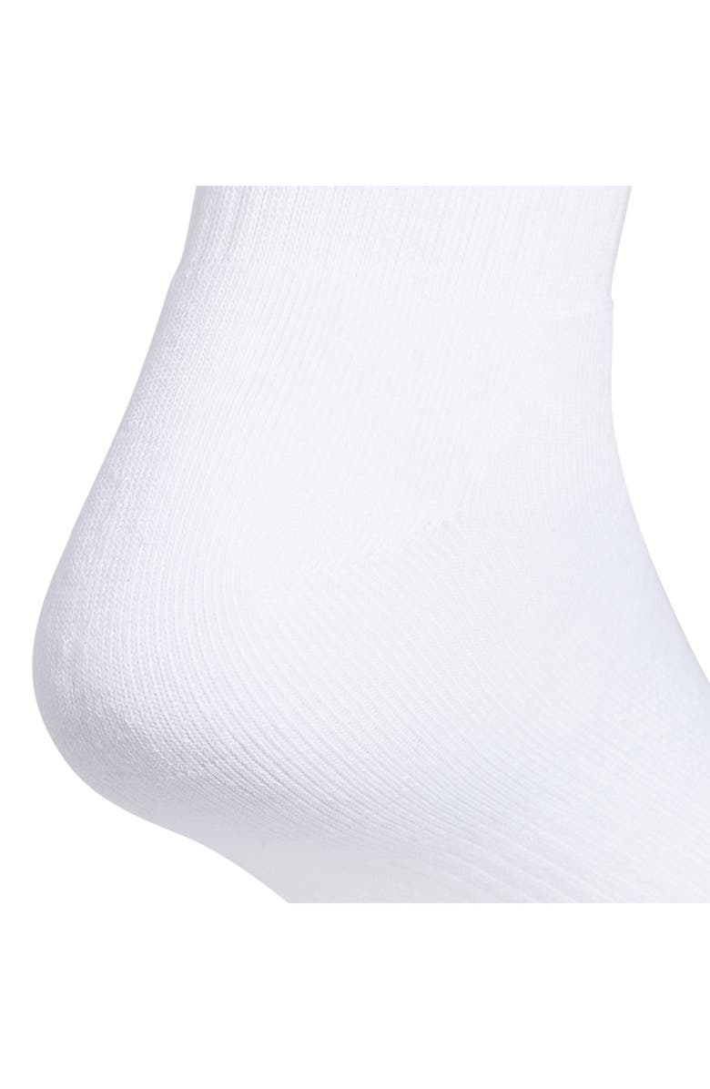 adidas Originals Trefoil 6-Pack Quarter Socks, Alternate, color, White