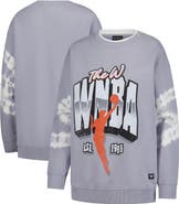 THE WILD COLLECTIVE Women's The Wild Collective  Gray WNBA Double Collar Fleece Pullover Sweatshirt