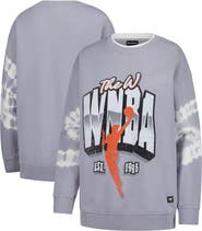 THE WILD COLLECTIVE Women's The Wild Collective Gray WNBA Double Collar Fleece Pullover Sweatshirt