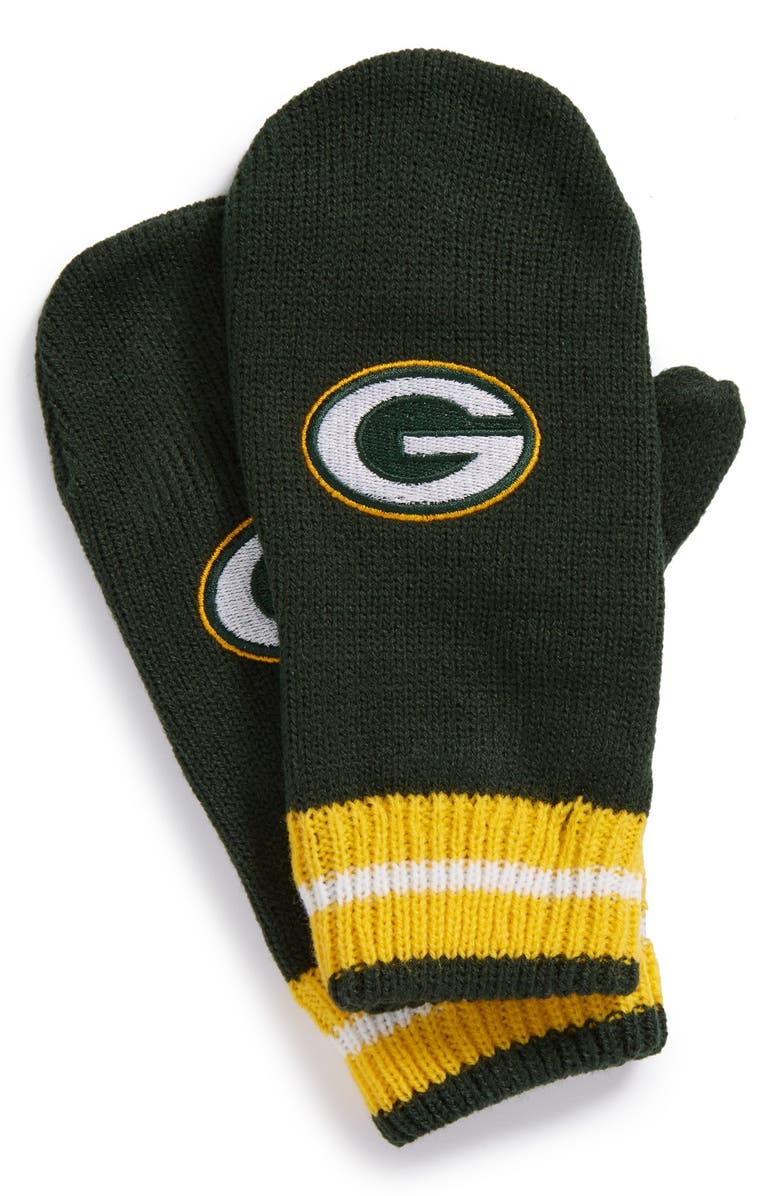 NFL Outerstuff 'Green Bay Packers' NFL Knit Mittens, Main, color,
