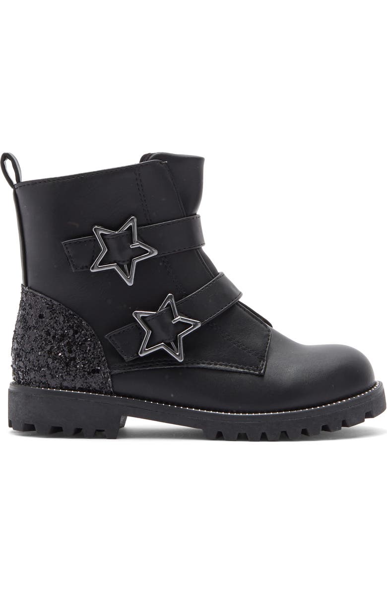 Harper Canyon Kids' Star Buckle Boot, Alternate, color, Black