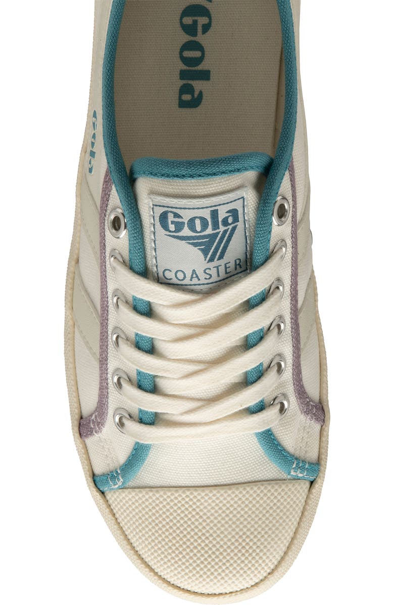 Gola Coaster Smash Sneaker, Alternate, color, Offwhite/ Oceal/ Lily