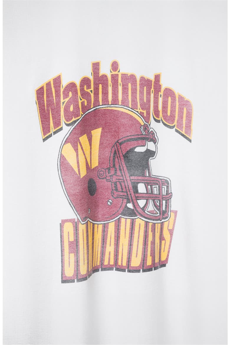 Washington Commanders Throwback Helmet Cotton Graphic T-Shirt, Alternate, color, WHITE