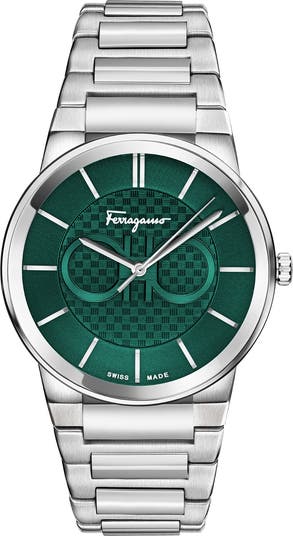 16万 FERRAGAMO 41MM F-80 Classic グリーン SS Ferragamo F-80 Classic Original Quality 8999/- – Luxury Hack