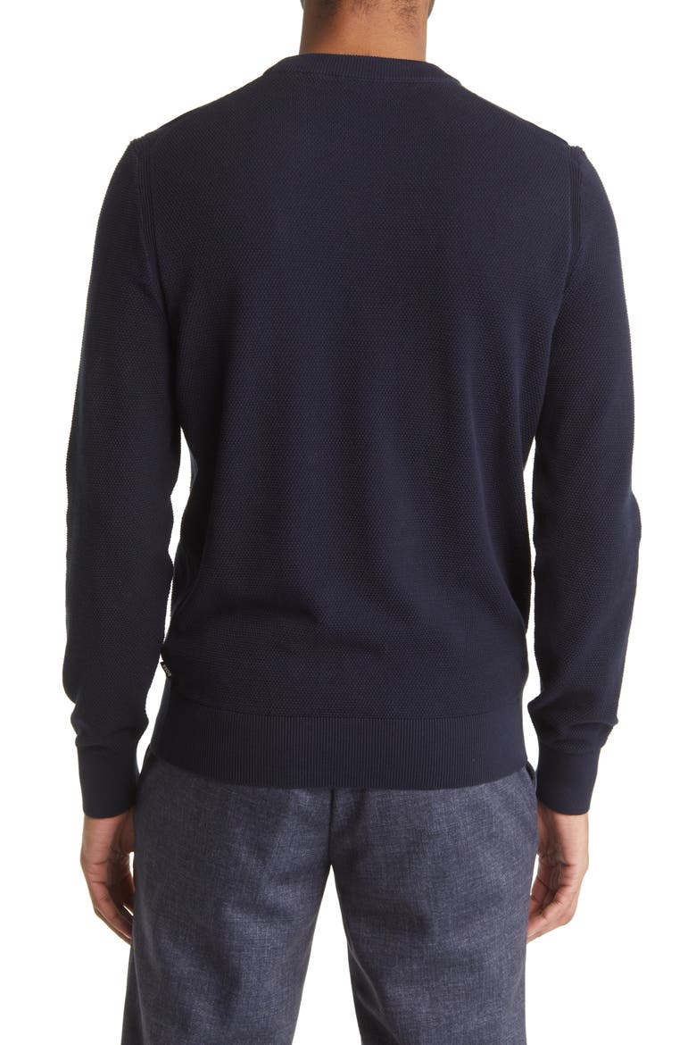 Ecaio Solid Crewneck Sweater, Alternate, color, DK BU