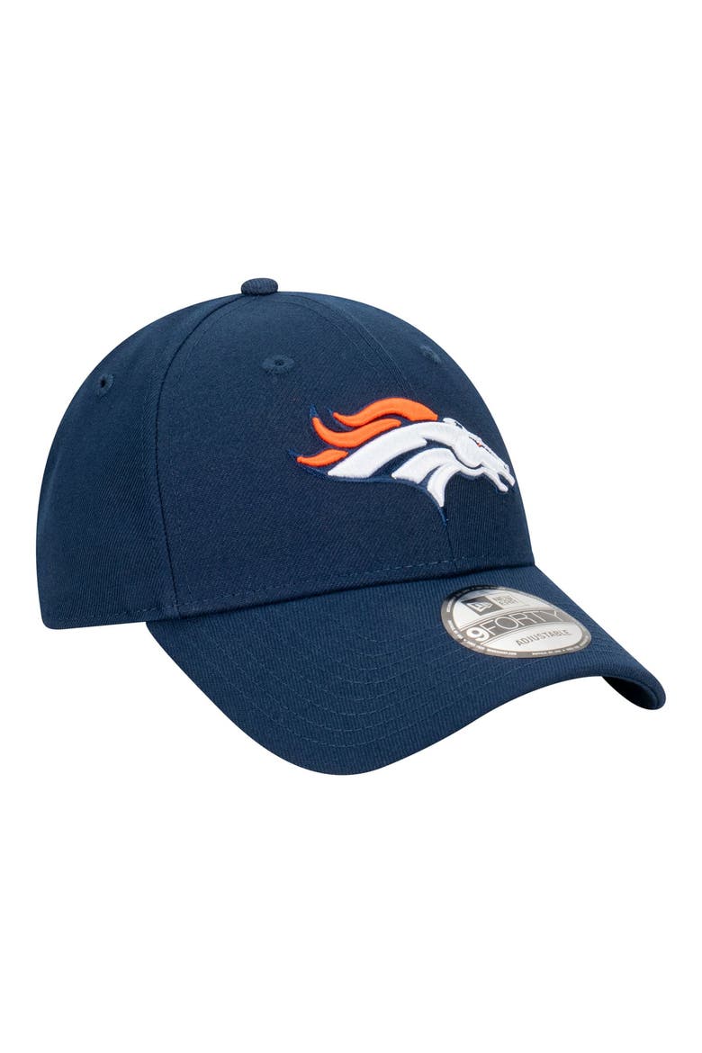 Men's New Era  Navy Denver Broncos Core Team 9FORTY Adjustable Hat, Alternate, color, Navy