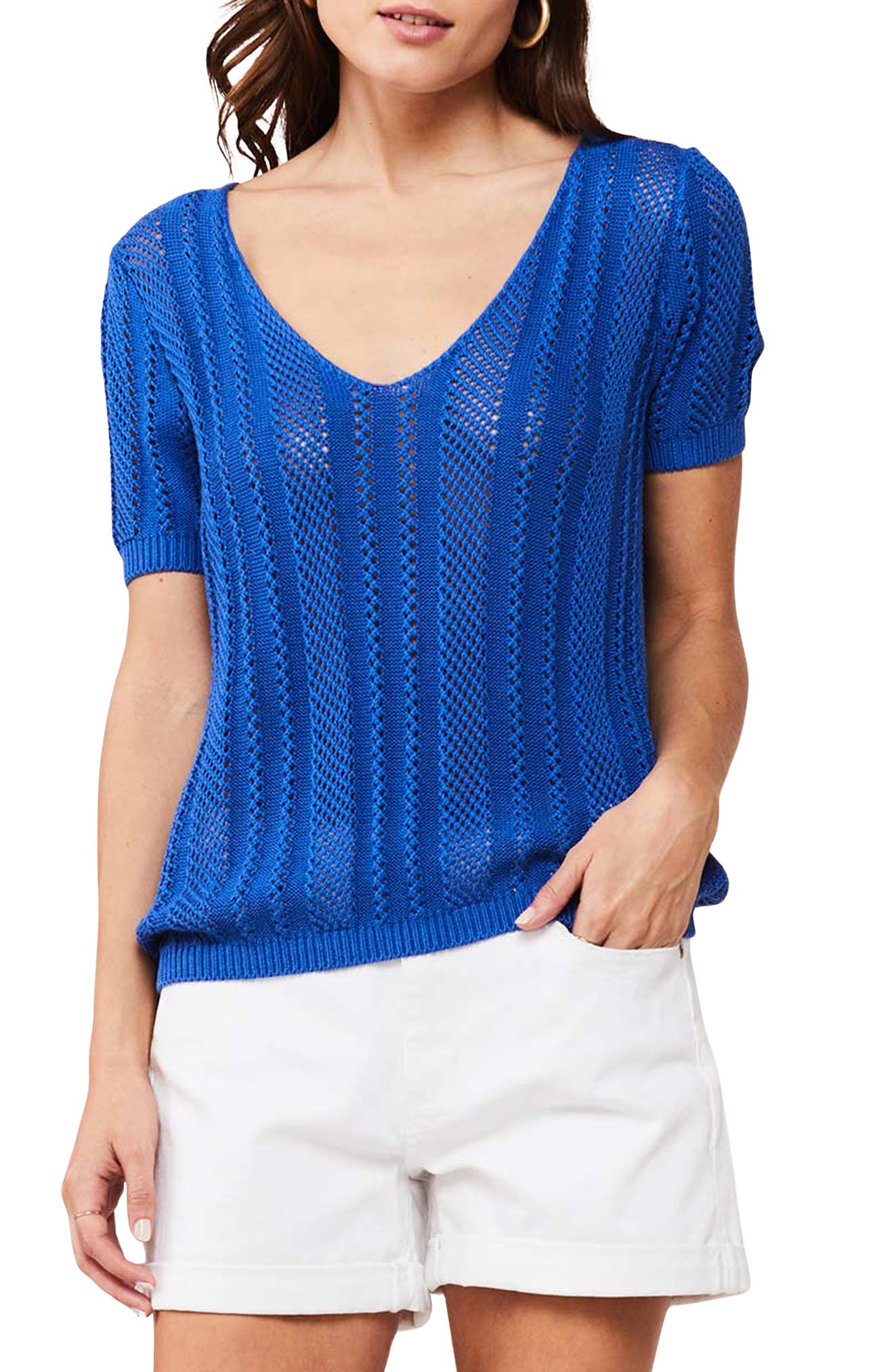 Athalie V-Neck Knit Top