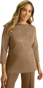 Jessica London Perfectease Boatneck Top