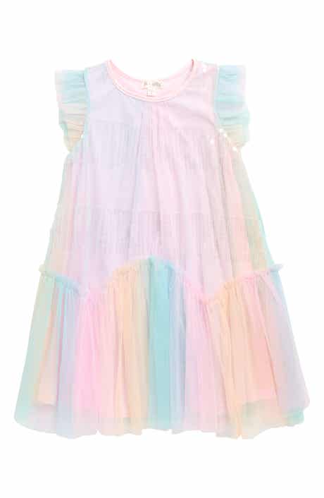 Ava & Yelly Kids' Sequin Stripe Party Dress