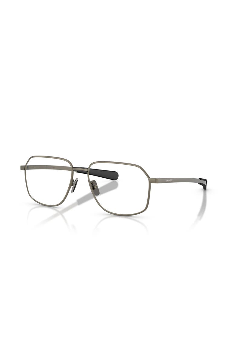 Moncler 56mm Rectangle optical glasses, Main, color, Grey