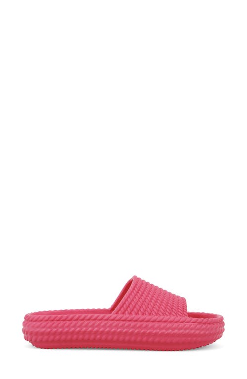 Mia Luvly Slide Sandal In Hot Pink