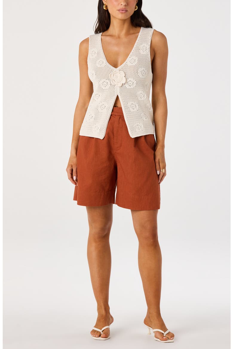Maverick Crochet Tank, Alternate, color, CREAM