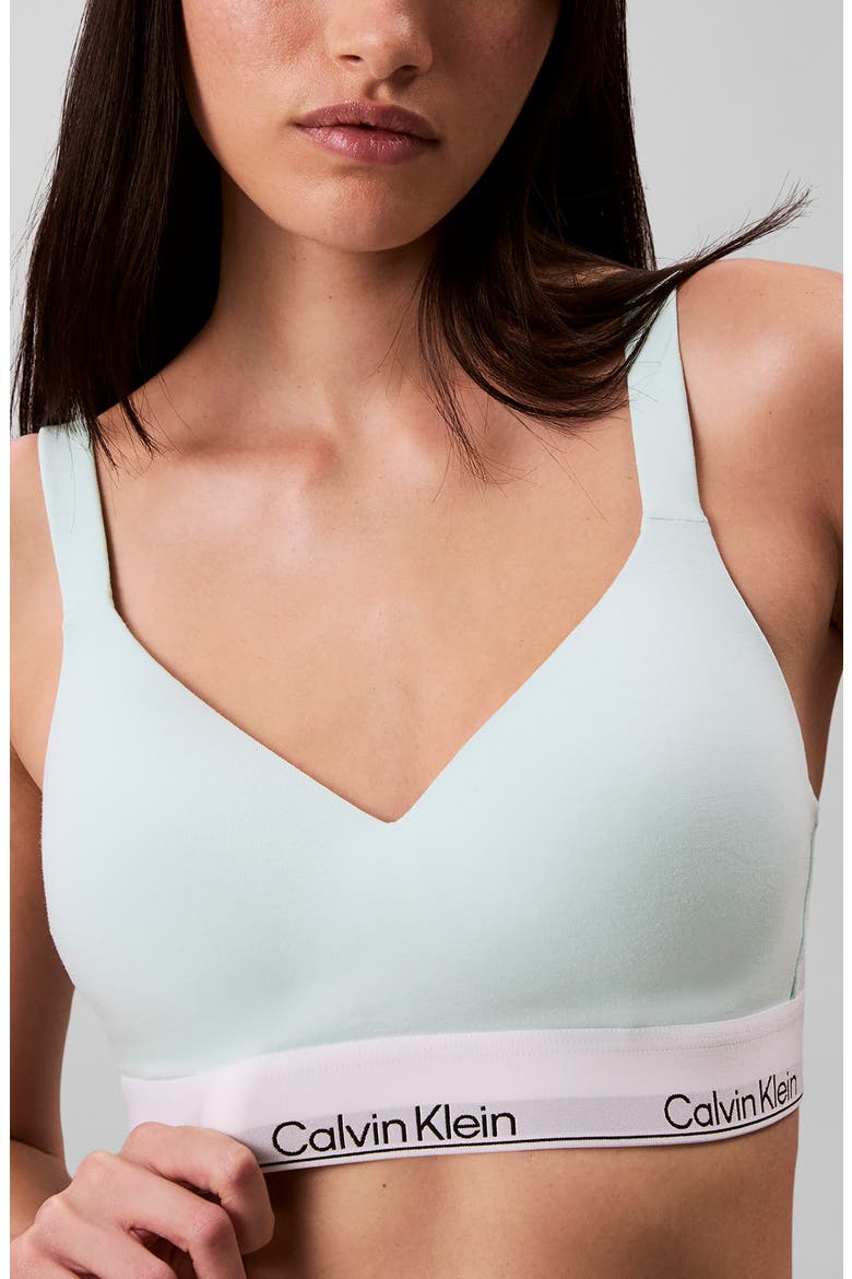 Icon Cotton Blend Bralette, Alternate, color, FEEL THE MINT