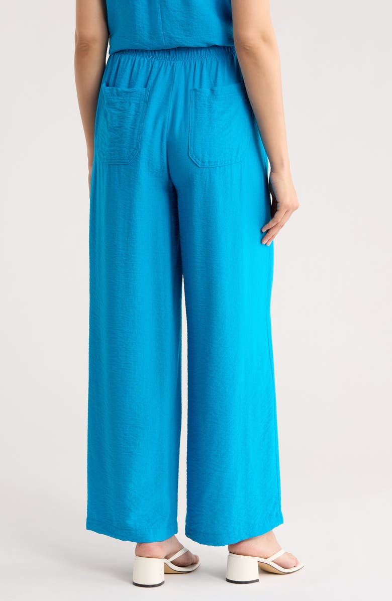 DKNY Drawstring Pants, Alternate, color, Ocean Blue