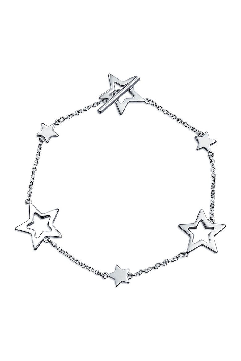 Sterling Silver Superstar Bracelet, Main, color, MULTI COLOR