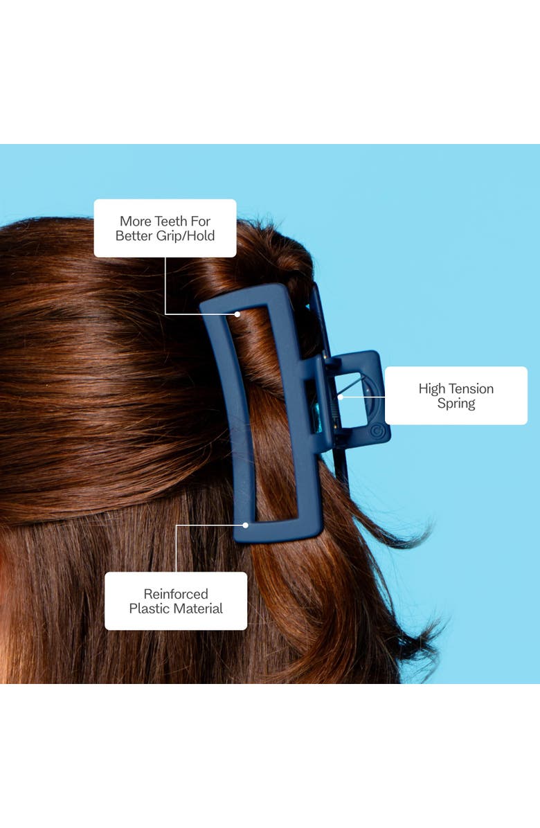 Gimme Beauty Thin Rectangle Claw Clip, Alternate, color, Brown