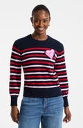 Lands' End Drifter Embellished Crew Neck Sweater
