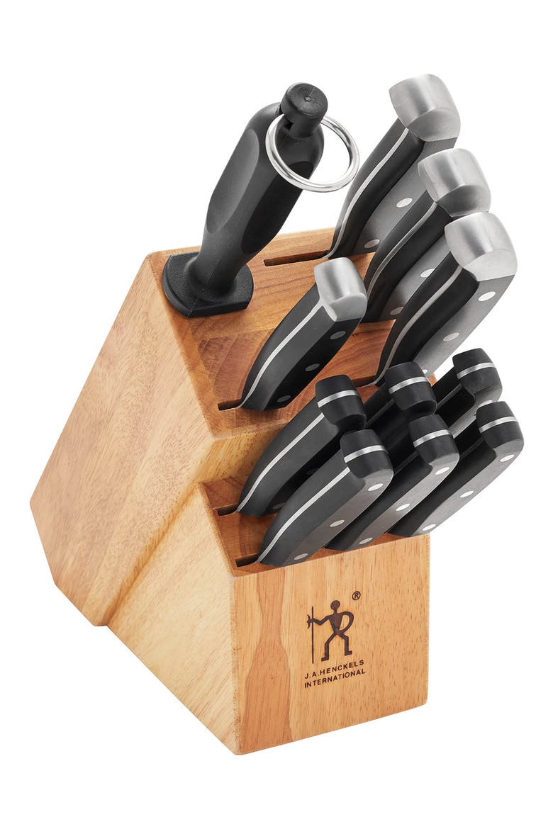 Statement 12-Piece Knife Block Set, Alternate, color, BLACK