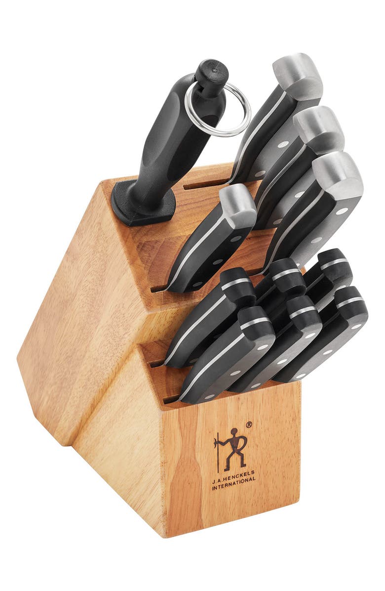 HENCKELS CUTLERY Statement 12-Piece Knife Block Set, Alternate, color, Black
