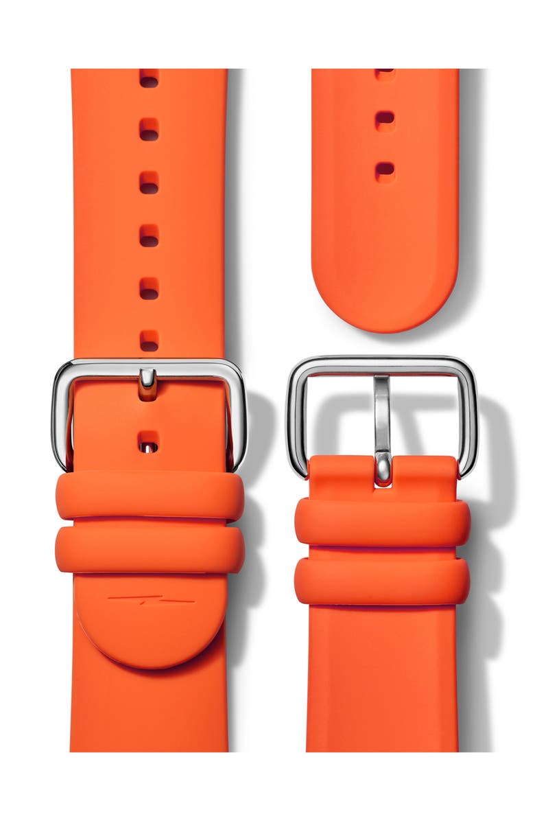 Shinola Detrola The Free Skate Silicone Strap Watch, 43mm, Alternate, color,