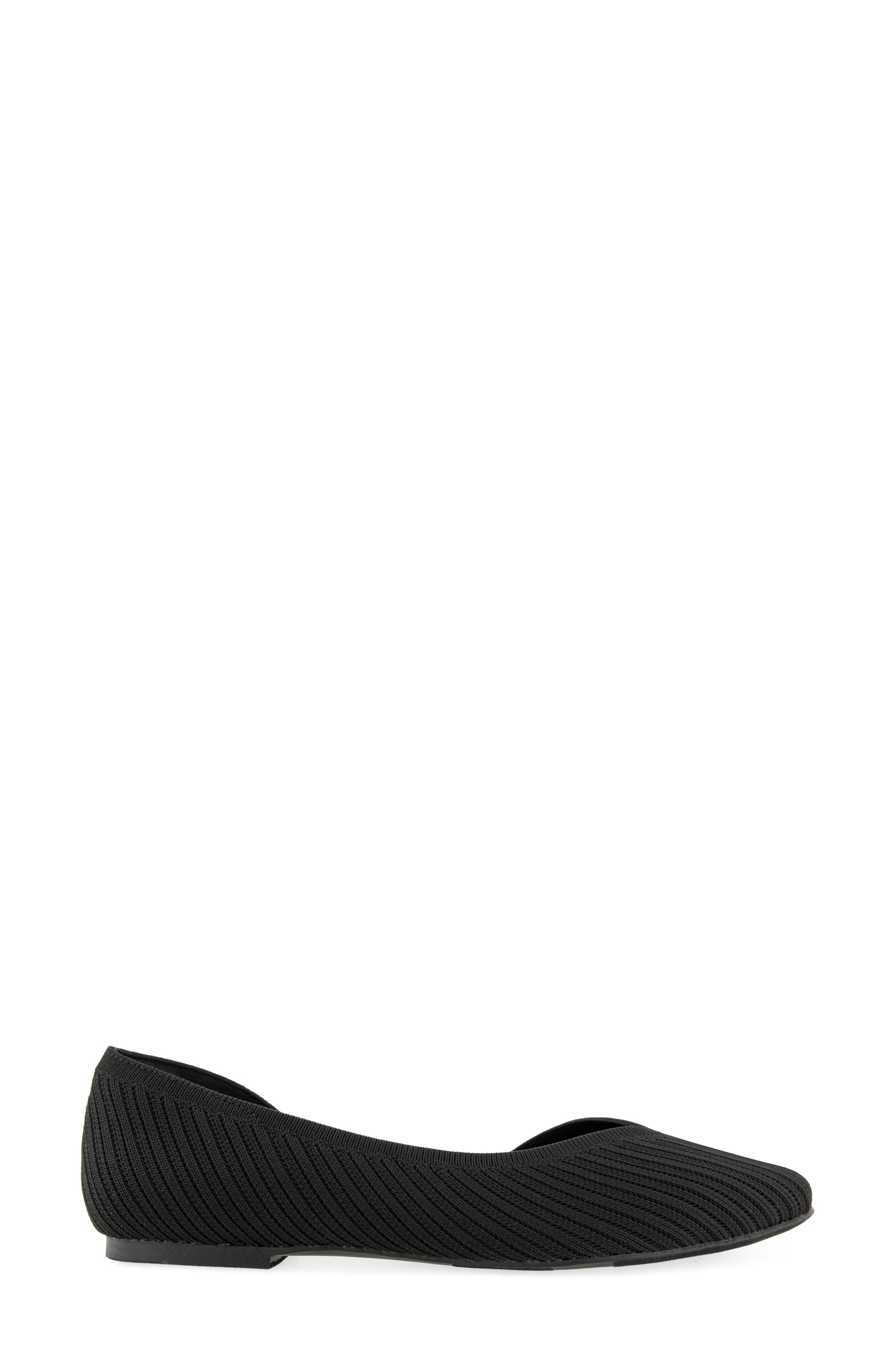 Gavah D'Orsay Flat, Alternate, color, BLACK