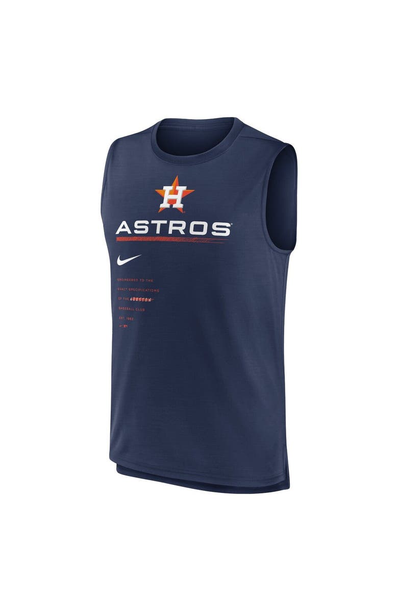 Nike Men's Nike Navy Houston Astros Exceed Performance Tank Top, Alternate, color, Navy