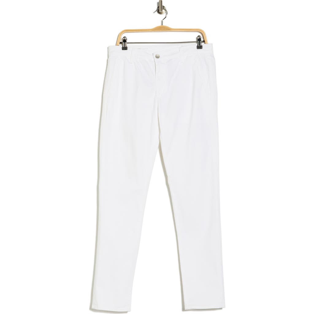 Ag Jamison Slim Straight Leg Pants In White
