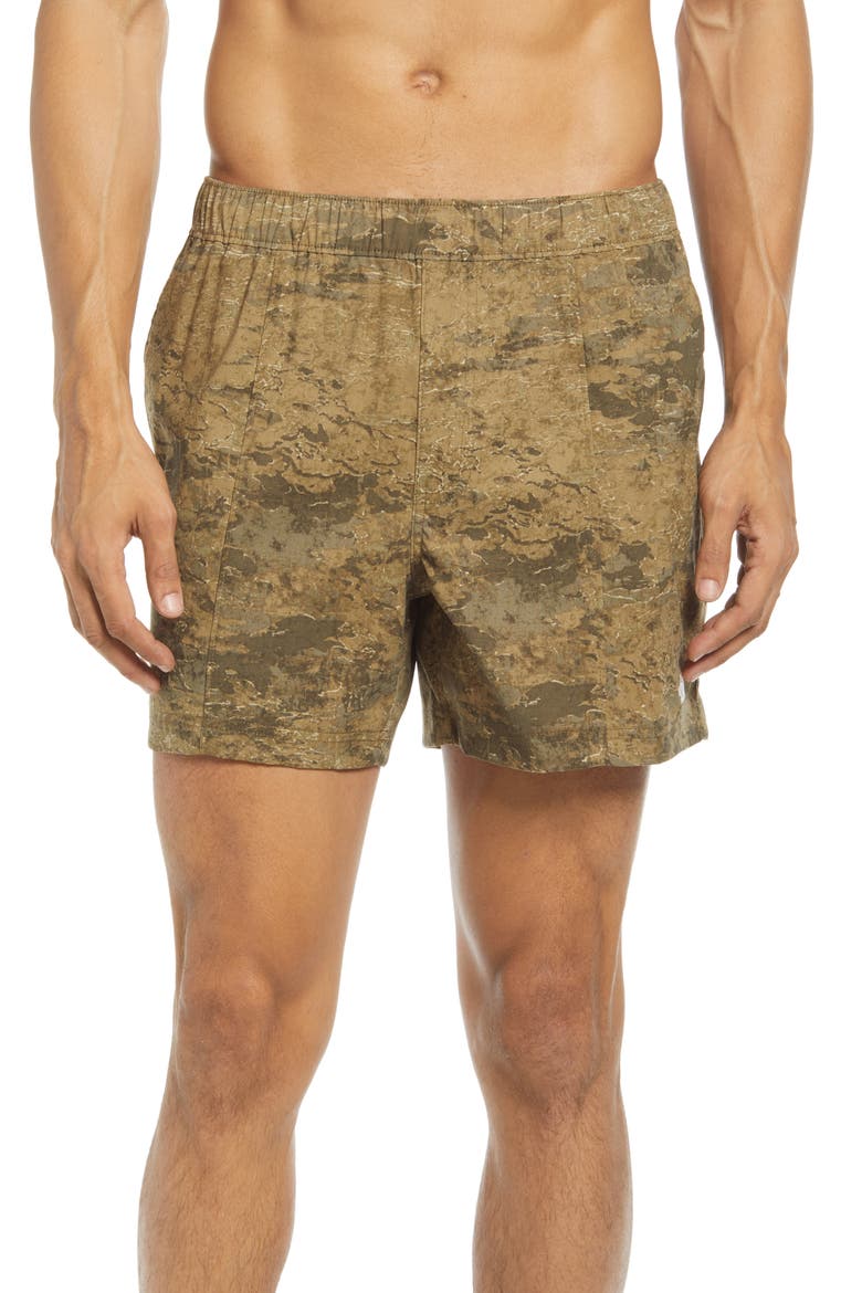 Class V Swim Trunks, Main, color, OLIVE CAMO PRINT