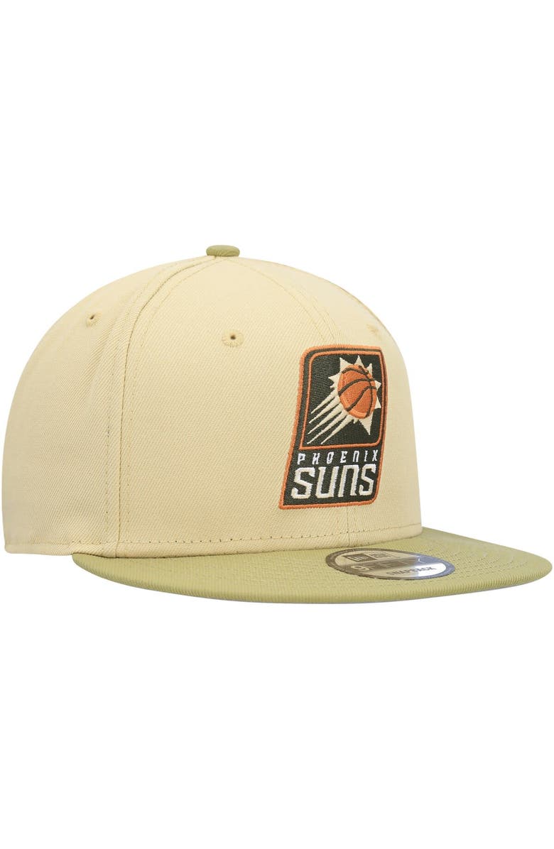 New Era Men's New Era Khaki/Tan Phoenix Suns Green Collection Repreve 9FIFTY Snapback Hat, Alternate, color, Khaki