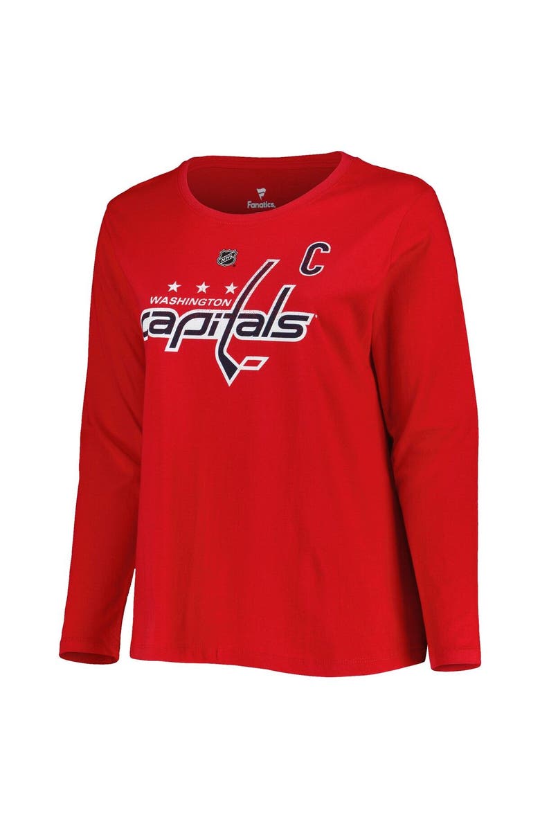 PROFILE Women's Profile Alexander Ovechkin Red Washington Capitals Plus Size Name & Number Long Sleeve T-Shirt, Alternate, color, Red