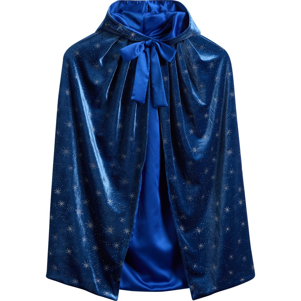 Mimi & Lula Kids' Ice Queen Velvet Cape in Navy  product