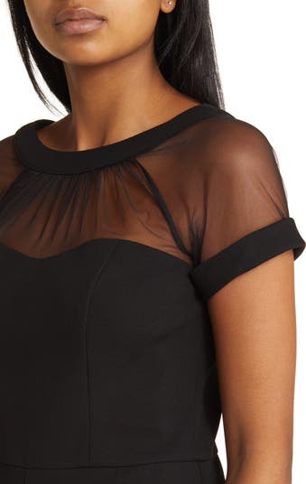 Illusion Yoke Wide Leg Jumpsuit