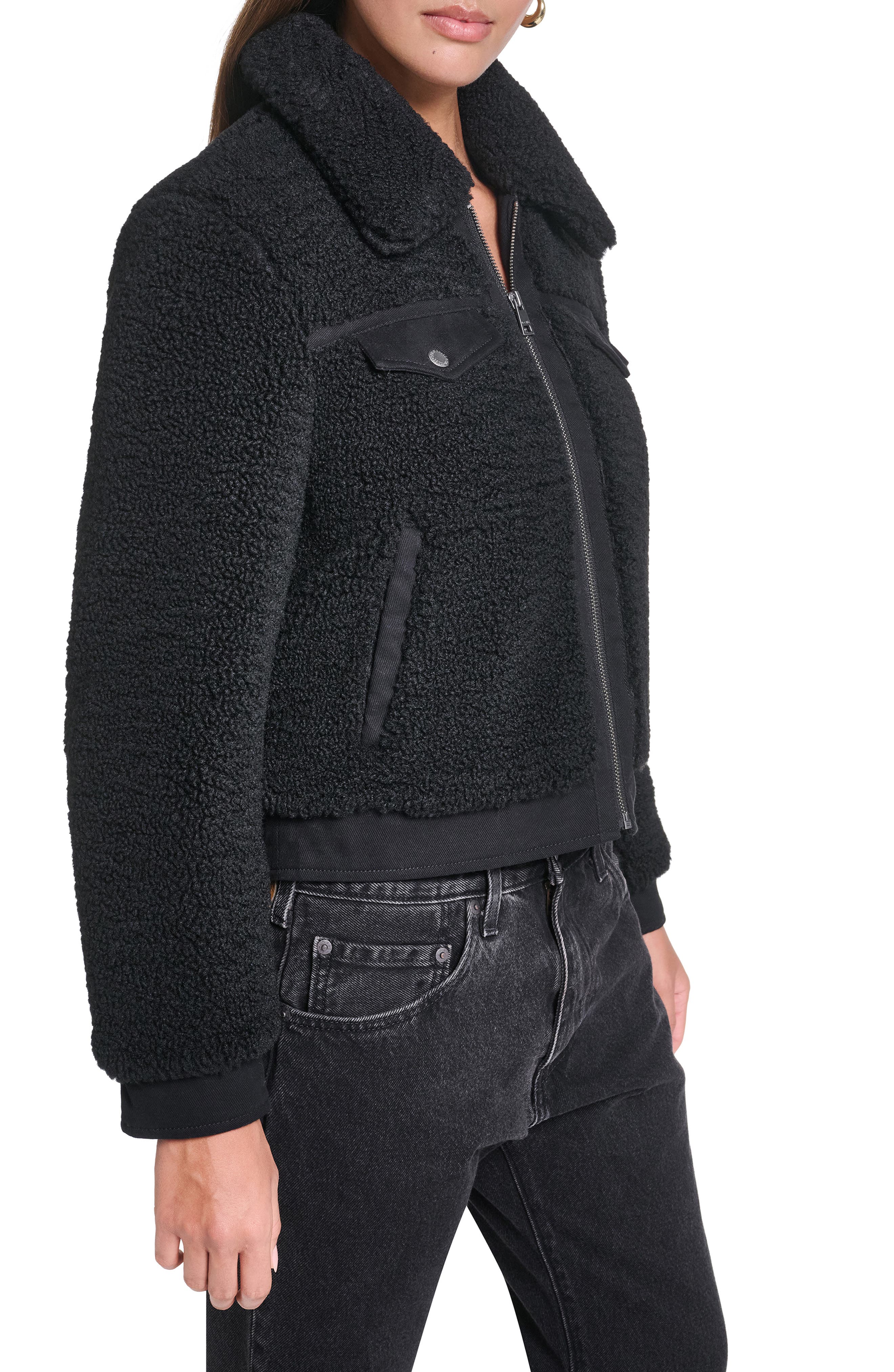 Женские куртки Levi's Fleece & Denim Bomber Jacket — фото 3
